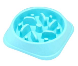 Slow Feed Dog Bowl Fun Feeder Non-Slip Pet Bowl [A]