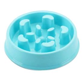 Slow Feed Dog Bowl Fun Feeder Non-Slip Pet Bowl [D]