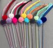 2 Pcs Funny Cat Stick Toy Teaser Wand Cat Interactive Toy #17