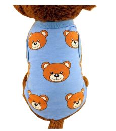 Pet Clothing Cute Puppies Dressed Spring Summer Clothing [Blue]