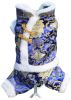 Fashion Pet Dog Clothes Chinese Style Tang Suit Winter Dress Blue