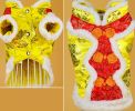 Fashion Pet Dog Warmth Clothes Chinese Style Tang Suit Winter Dress Yellow