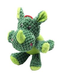 Plush Squeaky Chew Toy Dogs Training Toy - Rhinoceros