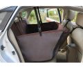 WaterProof Pet Back Seat Cover for Cars - Coffee