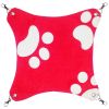 Pet Supplies Cat Beds Cat Hammock Cat Furniture 45 X 45 CM- Red Footprints