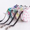 [16-feet Long]Retractable Pet Leash Dog Belt Dog Leash Strap Rope-Rose