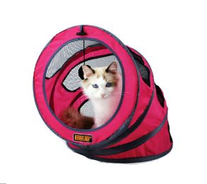 Collapsible Spiral Cat Litter / Cat House / Cat Bed ROSE RED (Size:W27*H35 CM)