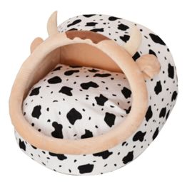 Creative Milk Cow Shape Cat Litter, Cat House