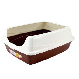 Pet Supplies & Indoor Training Pet Potty Cat litter Basin(19""*15""*7""),COFFE