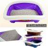 Pet Supplies & Indoor Training Pet Potty Cat litter Basin(16""*13""*4.3""),Violet