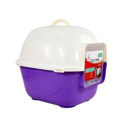 High-quality  Indoor Training Pet Potty Cat litter Basin(19.5""*16""*16.5""),Violet