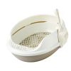Upgrade Version Indoor Training Pet Potty Cat litter Basin(19.5""*15""*7.8""),BROWN