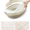 Upgrade Version Indoor Training Pet Potty Cat litter Basin(19.5""*15""*7.8""),BROWN