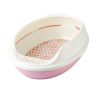 Upgrade Version Indoor Training Pet Potty Cat litter Basin(19.5""*15""*7.8""),PINK