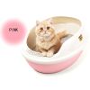 Upgrade Version Indoor Training Pet Potty Cat litter Basin(19.5""*15""*7.8""),PINK