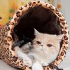 Fashionable [Leopard Print] Pet Toys--Collapsible Tunnel Cat Toy,(24*90CM)