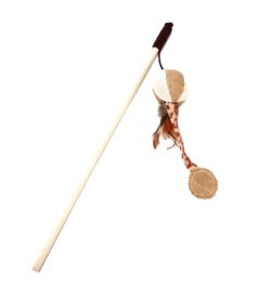 4 Sets Of Cat Toy Fake Artificial Fur Ball Funny Cat Stick Lever, Plush Ball