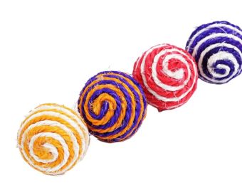 4 Sets Of Cat Toy Fake Artificial Fur Ball Mouse Funny Cat Stick Lever, Ball