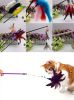 4 Sets Of Cat Toy Fake Artificial Fur Ball Mouse Funny Cat Stick Lever, Ball