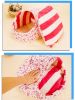 Egg-Shaped Pet Kennel Doghouse Cat house for Kitten & Puppy(H25*W37, Rose Dots)
