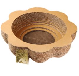 Natural Paper&Wood Cat Scratching Pad New Style Scratcher with Catnip