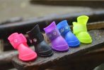 Fashional Water-proof Dog Rain Boot Pet Casual Shoes, Pink, L
