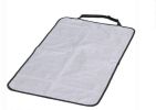 Striped Single Seat Dog Car Seat Cover Light Gray- One Size Fit Most: 24""Wx39""H