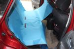 Waterproof Solid Color Bench Seat Dog Car Seat Cover Blue- Fit Most: 57""Wx57""L