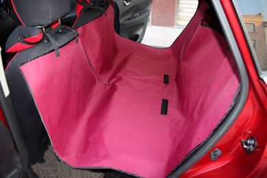 Waterproof Solid Color Bench Seat Dog Car Seat Cover ROSE (57""Wx57""L)