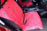 Paw Print Waterproof Solid Color Single Seat Dog Car Seat Cover (21""Wx41""L)