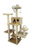 Armarkat 72-Inch Wooden Step Cat Tower Tree Condo Scratcher Kitten House - Beige