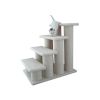 Armarkart 25-Inch Wooden Four Step Cat Tower Tree Condo Scratcher Kitten House in Sky blue