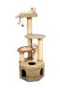 Armarkat 57-Inch Soft Heavy Wooden Premium Cat Tower Tree in Khaki