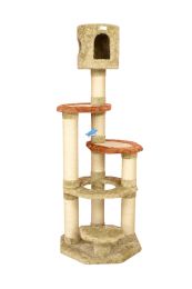 Armarkat 66-Inch Soft Heavy Premium Cat Tower Tree in Khaki