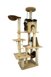 Armarkat 78-Inch Ultra-soft Premium Cat Tower Tree in Golden Rod