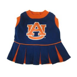 Pets First Sports Team Logo Auburn Cheerleader Dog Dress-Extra small