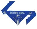 Detroit Lions Dog Bandana- Tie On - Large