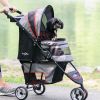 Gen7Pets Regal 3 Wheeled Foldable Pet Safety Outdoor Travel Stroller - Gray Shadow