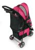Gen7Pets Regal 3 Wheeled Foldable Pet Safety Outdoor Travel Stroller - Raspberry Sorbet