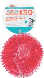 ASPCA 5"" Dental Ball Dog Toy-Pink