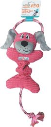 ASPCA Bungee Hug N' Tug Dog Toy-Pink