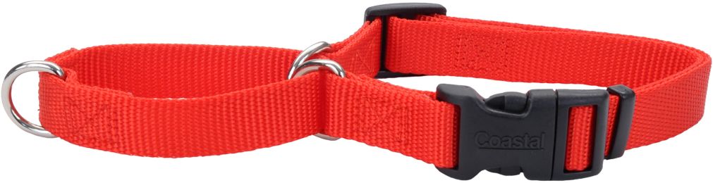 No! Slip Martingale Adjustable 1"" Collar W/Buckle 22""-29""-Red
