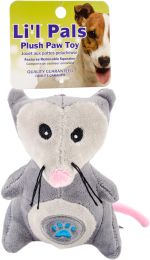 Li'l Pals Paw Plush Dog Toy-Opossum