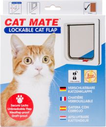 Cat Mate Lockable Cat Flap-White