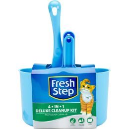 Fresh Step Deluxe Cleanup Kit-Scooper, Dust Pan, Broom & Caddy