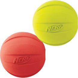 Nerf Squeak Ball 4.25"" 2/Pkg-Green & Red