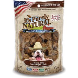 It's Purely Natural Treats 4oz-Chicken Jerky Bone-Shaped