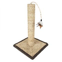 18"" Sisal Cat Scratching Post and Feather with Base